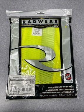 High-Visibility 4X Yellow Safety Vest - Men New in Package Size 4X